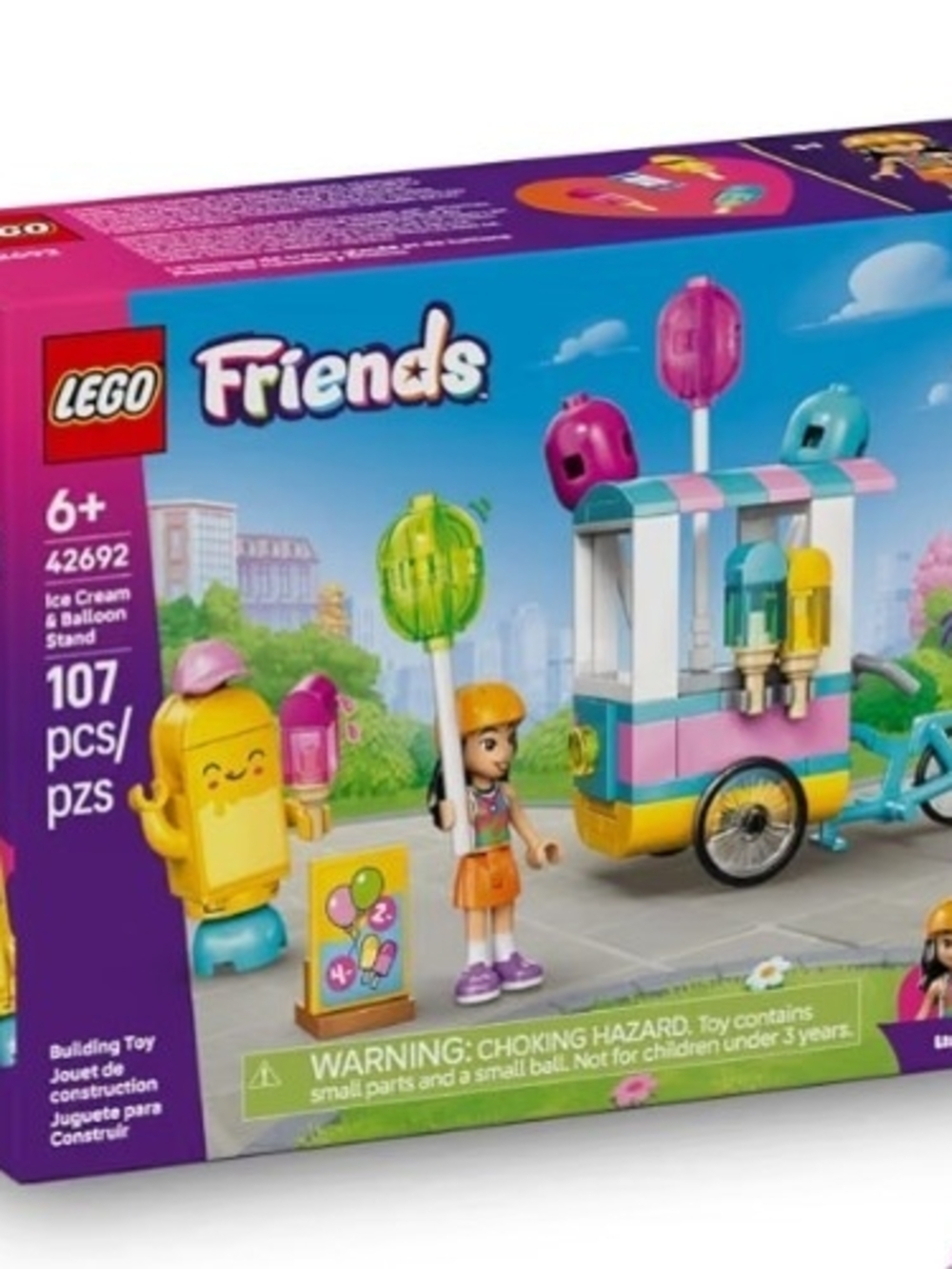 FRIENDS Ice Cream & Balloon Stand Building Set - Pink Blue Yellow Green